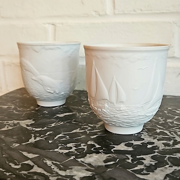 Lladro Daisa Nautical Cups 1997 Collectors Society Sailing The Seas & Dolphins - Picture 6 of 6